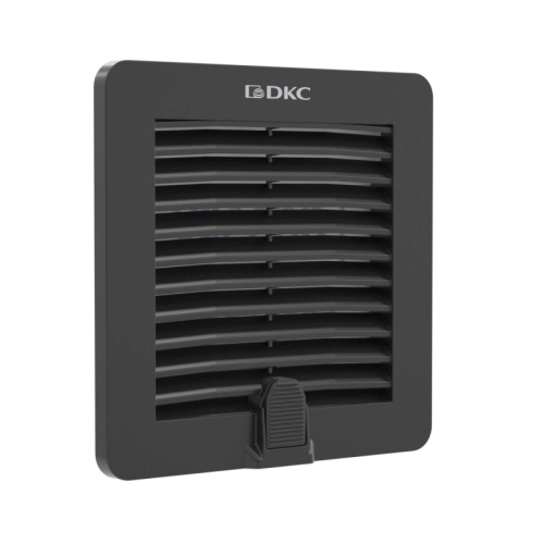 Вентиляционная решетка с фильтром RF 150x150 мм, IP54, RAL9005 | код R5RF12B | DKC