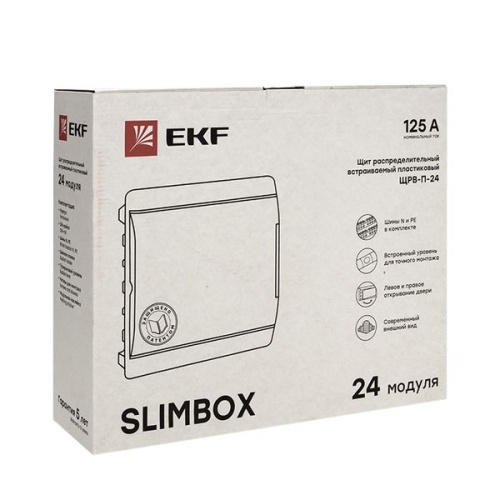 Щит распред, встраиваемый ЩРВ-П-24 "SlimBox" IP41 PROxima | код sb-v-24 | EKF фото 4 Щит распред, встраиваемый ЩРВ-П-24 "SlimBox" IP41 PROxima | код sb-v-24 | EKF фото 4