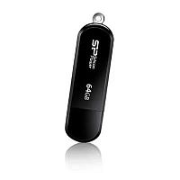 Флеш Диск Silicon Power 64GB LuxMini 322 SP064GBUF2322V1K USB2.0 черный | код 762829 | Silicon Power