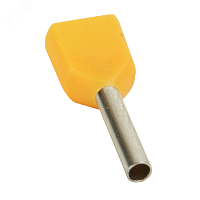 Наконечник штыревой втулочный под два провода НШвИ2 OptiKit T-Shv2-PVC- 1,0-10(100шт) | код 278046 | КЭАЗ