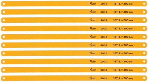 Полотна ножовочные по металлу 300х12 мм, инструментальная сталь, 10 шт. ( 18 ТPI ) | код 40114 | FIT фото 5
