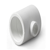 Тройник переходной 75 х 40 х 75 полипропиленовый PPR белый | код PA14572P | PRO AQUA