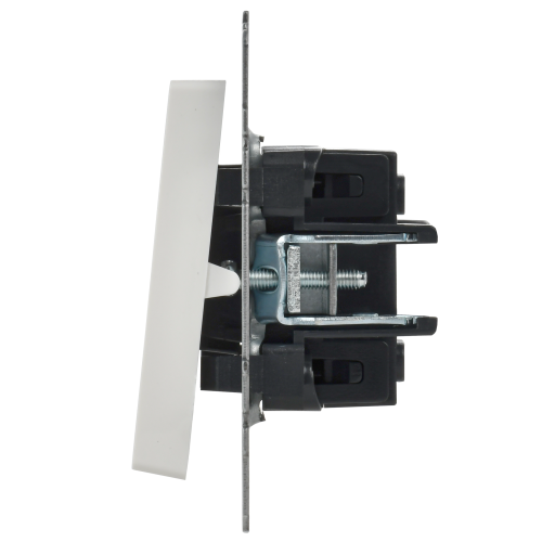 BRITE Выключатель 1-клавишный проходной 10А ВС10-1-6-БрБ белый | код BR-V12-0-10-K01 | IEK фото 3