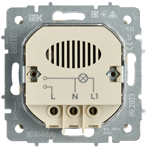 BRITE Выключ. карточный 30А ВС10-1-8-БрКр беж. IEK | код BR-V11-0-10-K10 | IEK фото 2 BRITE Выключ. карточный 30А ВС10-1-8-БрКр беж. IEK | код BR-V11-0-10-K10 | IEK фото 2