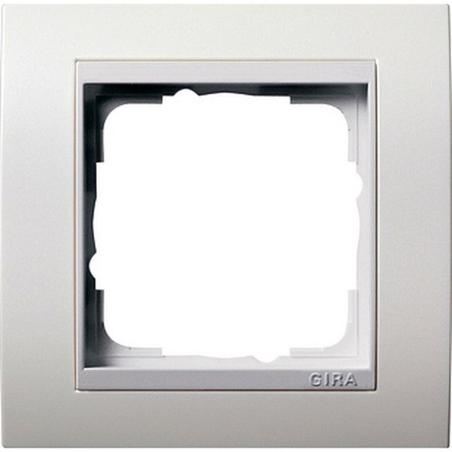 EVENT Рамка 1 пост матовая белый с белой вставкой | код 021134 | GIRA
