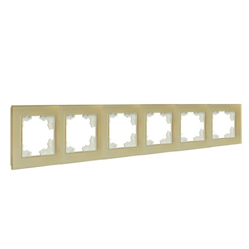 Рамка 6-м Афина стеклянная зол. UNIVersal 2295 фото 2