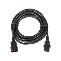 Кабель питания TLK, вход - разъём C14 (IEC 60320) , выход - разъём C13 (IEC 60320), 3x1мм2, 3 м, 250В 10A, черный | код TLK-PCM10-030 | TLK