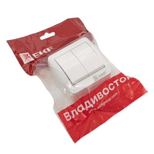 Владивосток Выключатель 2-кл, 10А IP54 бел, PROxima | код EQR16-023-30-54 | EKF фото 3