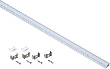 Профиль алюминиевый для светодиодной ленты 1607 накладной прямоугольный 2м с комплектом аксессуаров (опал) | код LSADD1607-SET1-2-N1-1-08 | IEK