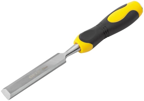 Стамеска Профи, двухцветная прорезиненная ручка 20 мм | код 43178 | FIT