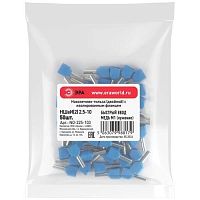 Наконечник-гильза с изолированным фланцем (упаковка 50 шт.) NO-225-103 (двойной) НШвИ(2) 2,5-10 | код Б0063338 | ЭРА