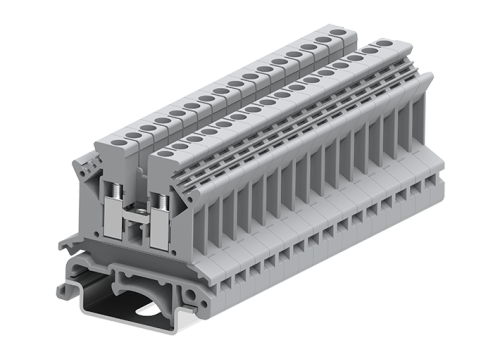 302905(50) Клемма винтовая на DIN рейку, сечение провод. 0,2-2,5 мм, красная, шт | код 302905 | SUPU
