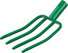 Вилы стальные 140х235 мм с квадратными зубьями, без черенка | код 39717_z01 | РОСТОК