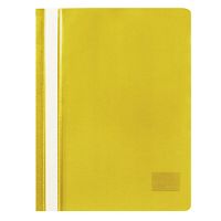 Скоросшиватель пластиковый STAFF, А4, 100/120 мкм, желтый, 225731 | код 225731 | STAFF