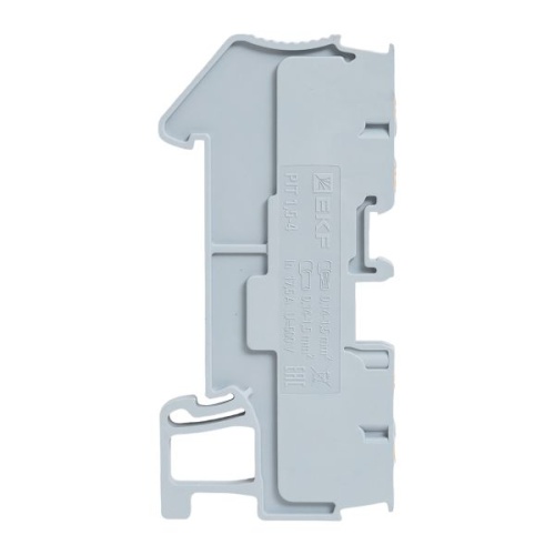 Клеммная колодка пружинная 1,5 Push-in 4 вывода серая | код PIT-1,5-4 | EKF фото 5