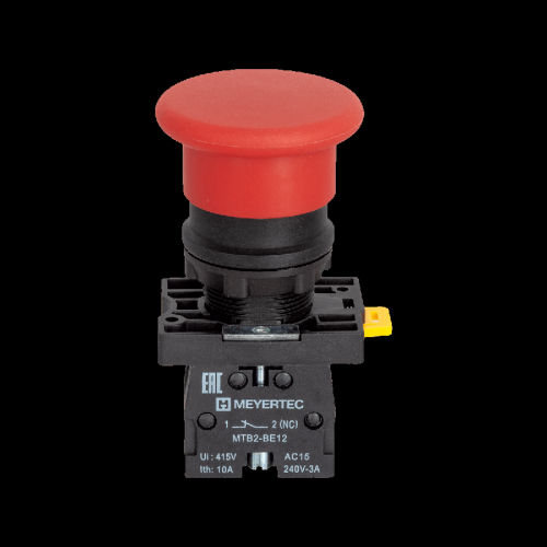 Кнопка грибовидная красная, 40 мм, пружиный возврат, 1NС, IP54, пластик MTB2-EC42 | код 139421 | MEYERTEC фото 2 Кнопка грибовидная красная, 40 мм, пружиный возврат, 1NС, IP54, пластик MTB2-EC42 | код 139421 | MEYERTEC фото 2