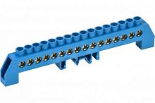 Шина “N” нулевая в изоляторе на DIN-рейку 8*12 мм 12групп (ANDELI) | код ADL16-292 | ANDELI