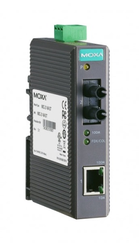 Конвертер IMC-21-M-ST converter 10/100MTx to 100MFx, multi mode,ST | код 00-01161045 | MOXA