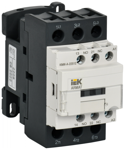 ARMAT Контактор КМИ-А-22512 LC1D 25А 48В/АС3 1НО/1НЗ IEK | код AR-ACC-21-025-048-11 | IEK ARMAT Контактор КМИ-А-22512 LC1D 25А 48В/АС3 1НО/1НЗ IEK | код AR-ACC-21-025-048-11 | IEK