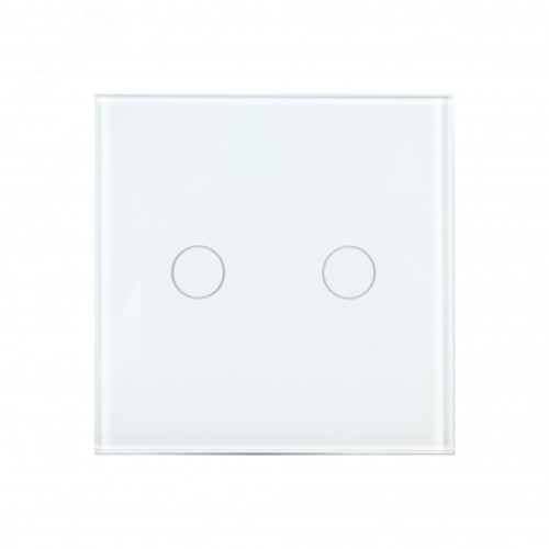 Умный выключатель, 2 клавиши, белый | код Powerlite-WS2W (Белый) | Sibling
