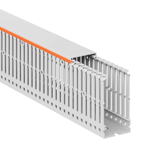 Короб перфорированный, без галогенов, светло-серыйRLHF6 40x80 | код 01127RLHF | DKC фото 4