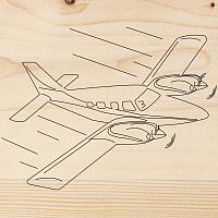 Доска для выжигания REXANT, Самолет , 150х150 мм, 1 шт., пакет | код 12-0915 | REXANT
