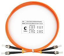Cabeus FOP-62-ST-ST-25m Шнур оптический duplex ST-ST 62,5/125 mm 25м LSZH | код 8447c | Cabeus