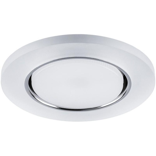 Светильник ДВО-15w GX53 без лампы со светодиодной подсветкой 4000К белый матовый | код 32659 | Feron