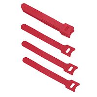 Cabeus CLAMP-135-RD Хомут для кабеля, липучка с мягкой застежкой, 135x14 мм, красный (10 шт.) | код 9350c | Cabeus