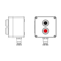 Взрывозащищенный пост управления из полиэстера CPE-P-03-(1xP1B(11)-1xP1R(11))-1xKH2MHK(C)1Ex d e IIC Т5 Gb / Ex tb IIIC T95°C Db IP6 | код 2231.031.22.121B | DKC