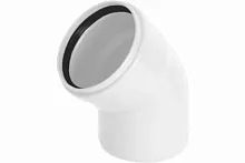 Отвод НПВХ 110 мм 15 градусов ВК | код 2391053 | Хемкор