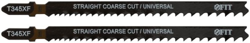 Набор полотен по дереву металлу пластмассе Bimetal фрезерованные зубья 132/106мм перемен. шаг T345XF (уп.2шт) FIT 40959 фото 2 Набор полотен по дереву металлу пластмассе Bimetal фрезерованные зубья 132/106мм перемен. шаг T345XF (уп.2шт) FIT 40959 фото 2