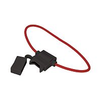 Держатель предохранителя типа стандарт прямоугольный черный REXANT | код 16-0421 | REXANT