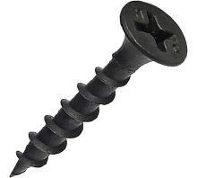 Саморез гипсокартон/дерево 3,5х25 черный | код screw-GD-25 | Крепдил