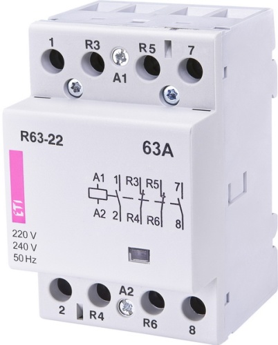 Контактор R 63-22 230V AC 63A (AC1) | код 002463470 | ETI
