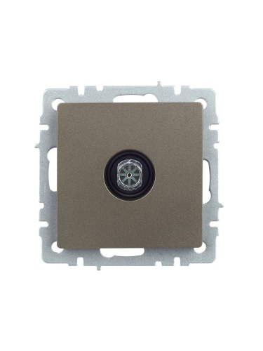 BRITE Розетка TV оконечная РТВ11-0-БрШ шампань | код BR-A10-O-K37 | IEK фото 6