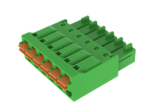 MC-RF3.81H03P Клемма MC, шаг 3.81мм, 3 конт., пруж заж., зел., шт | код MC-RF3.81H03P | SUPU