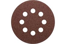 Круги абразивные шлифовальные перфорированные на ворсовой основе под ''липучку'' (Р60, 125 мм, 5шт), Profi | код 85-618 | CUTOP
