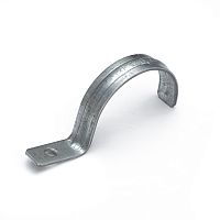Скоба металлическая однолапковая усиленная противопожарная СМОУ d48-50 мм отв. d 6,5 мм (50шт/200шт уп/кор) Промрукав | код PR13.02430 | ПРОМРУКАВ