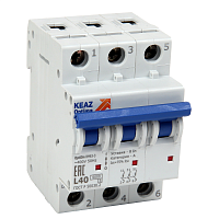 Выключатель автоматический модульный OptiDin BM63-3L1-10-ОМ4-РЕГ | код 294215 | КЭАЗ