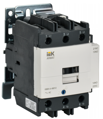 ARMAT Контактор КМИ-А-48012 LC1D 80А 48В/АС3 1НО/1НЗ IEK | код AR-ACC-41-080-048-11 | IEK ARMAT Контактор КМИ-А-48012 LC1D 80А 48В/АС3 1НО/1НЗ IEK | код AR-ACC-41-080-048-11 | IEK