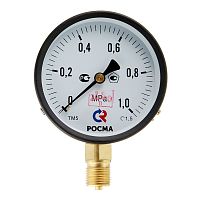 Манометр общетехнический радиальный ТМ-510Р.00 0...1 МРа 1/2' кл.1.5 | код 00000006836 | РОСМА