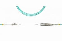 Патч-корд оптический LANMASTER, симплексный, LC/PC-SС/PC, OM3, LSZH, 20 м | код LAN-LC-SС/OM3-20 | LANMASTER