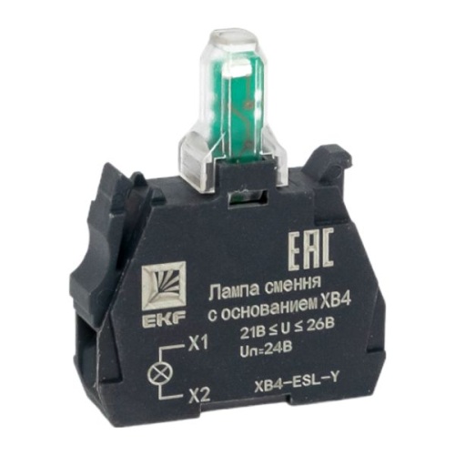 Лампа сменная c основанием XB4 желтая 24В PROxima | код XB4-ESL-Y | EKF фото 2