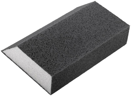 Губка шлифовальная угловая 100х70х25мм Р 360 средняя жесткость алюм./оксидная FIT 38376 фото 8