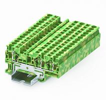 TC4-3-PE Клемма TC 1-2 заземл., пружин., сеч.4мм2, желто-зел., шт | код TC4-3-PE | SUPU