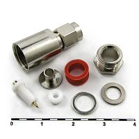 Разъём высокочастотный RUICHI SMA-S58P, вилка на кабель под пайку | код 71938 | Ruichi