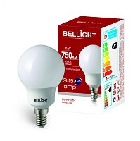 Лампа светодиодная LED 8Вт 4000K 750Лм E14 Шар | код 88297878 | BELLIGHT
