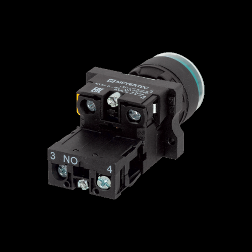 Кнопка зеленая с подсветкой, 1NO, 24V AC/DC, IP54, пластик MTB2-EW33611 | код 139434 | MEYERTEC фото 4