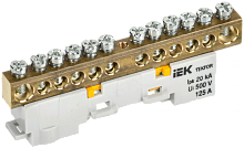 TEKFOR Шина PE земля неизолированная на универсальном держателе 8х12-12-Ж IEK | код TF-NN20-12-DL-K05 | IEK
